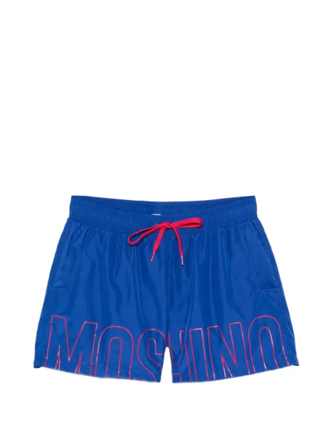 Moschino logo-print drawstring swim shorts