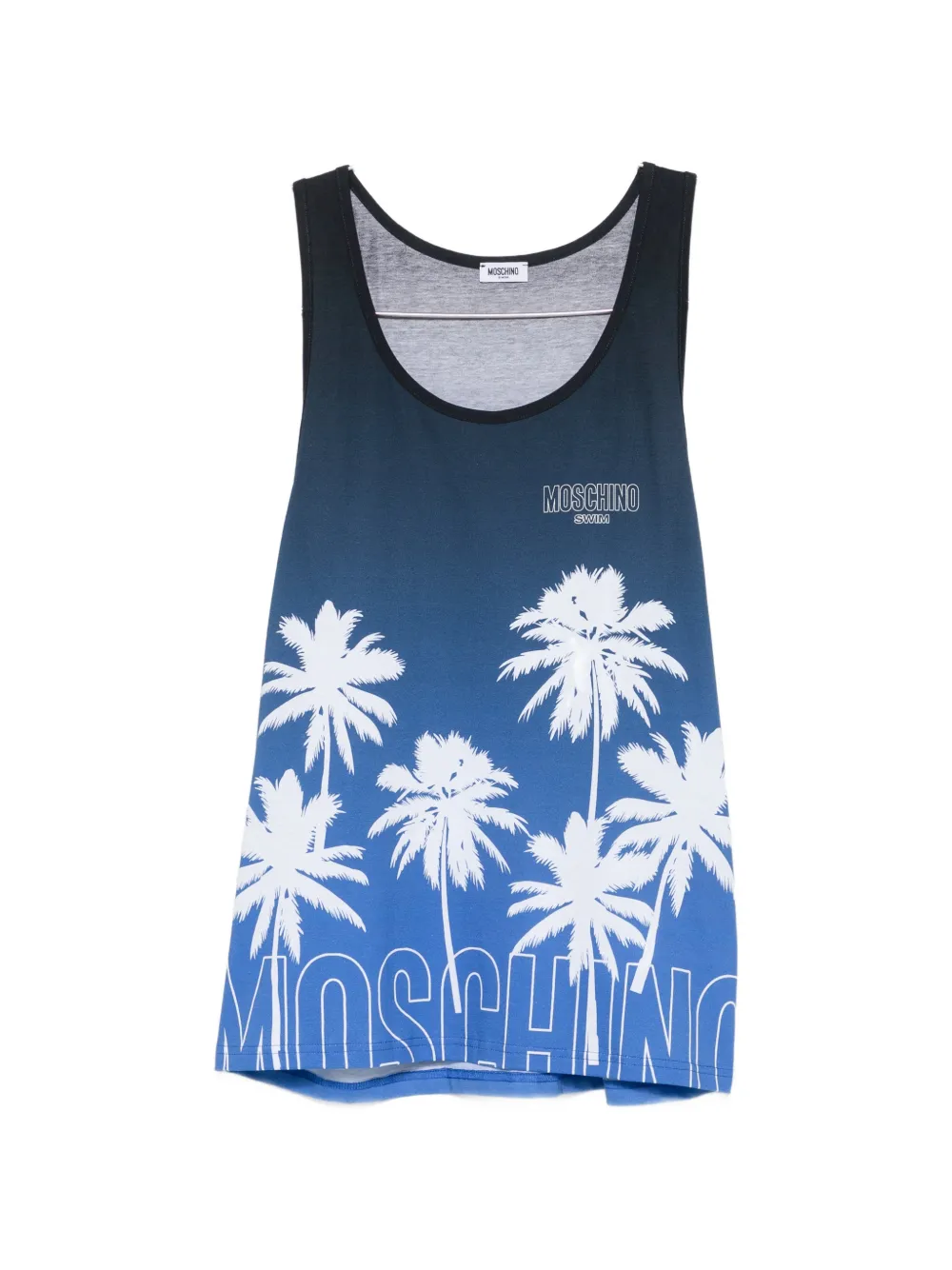 Moschino printed vest - Blu