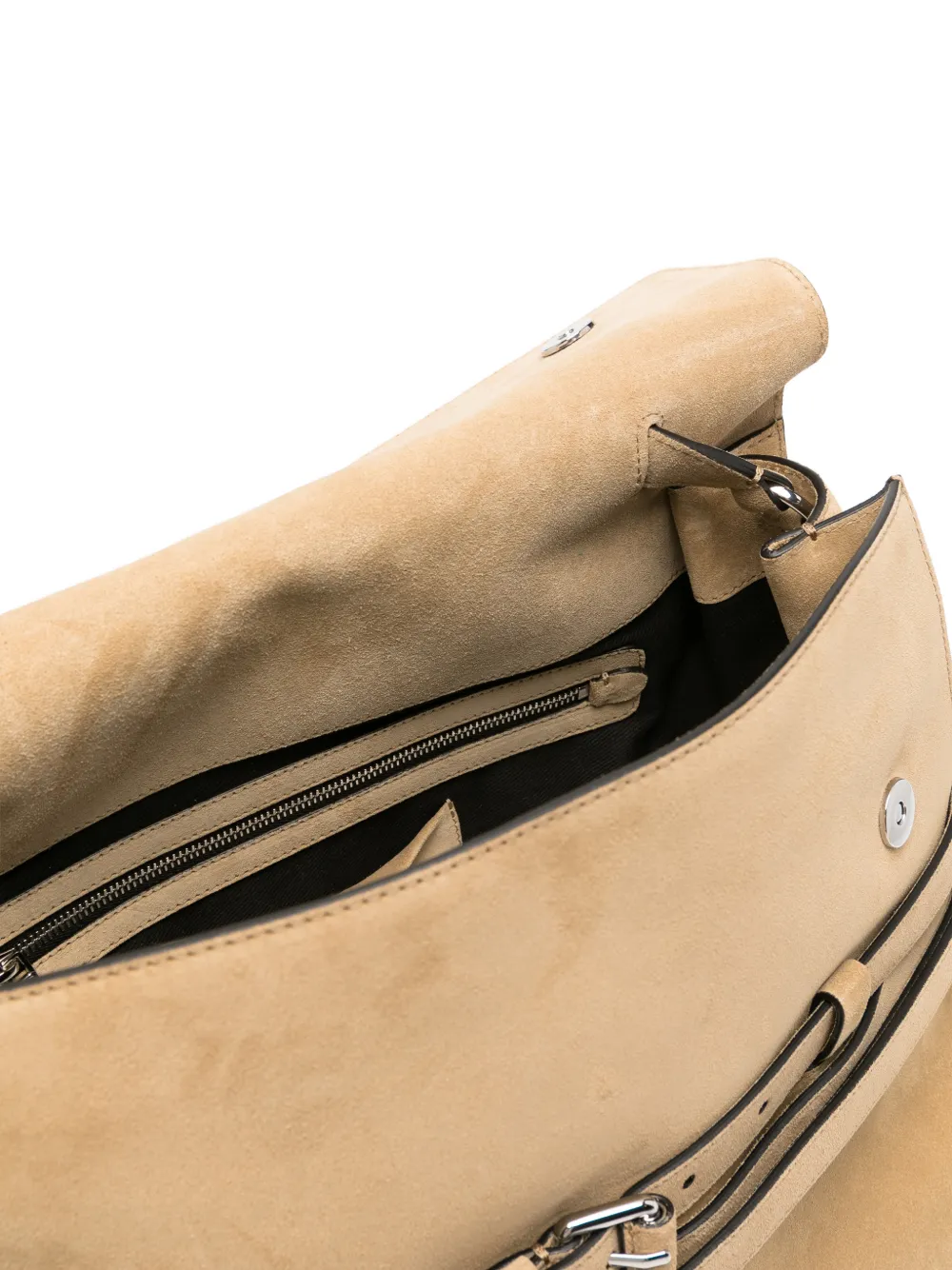 Moschino Suède shopper met riem Beige