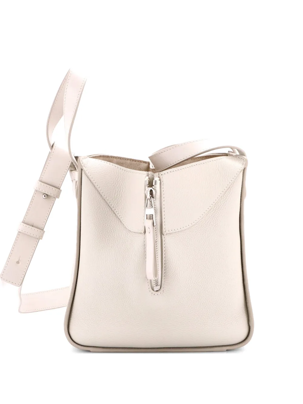 Loewe Pre-Owned Hammock Bag Leather Compact shoulder bag - Bianco
