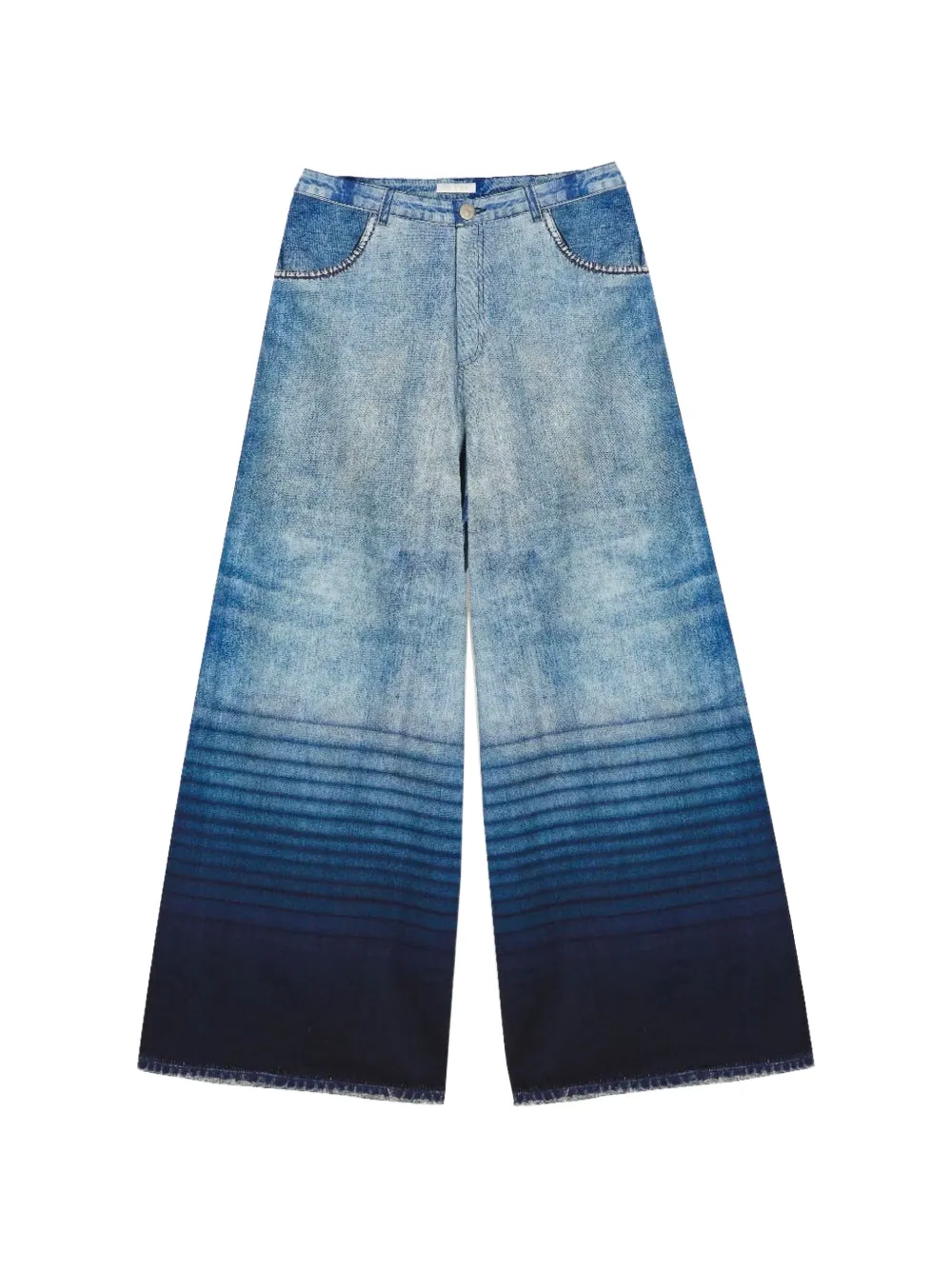 YUKIO acid-wash ombre-effect jeans - Blu