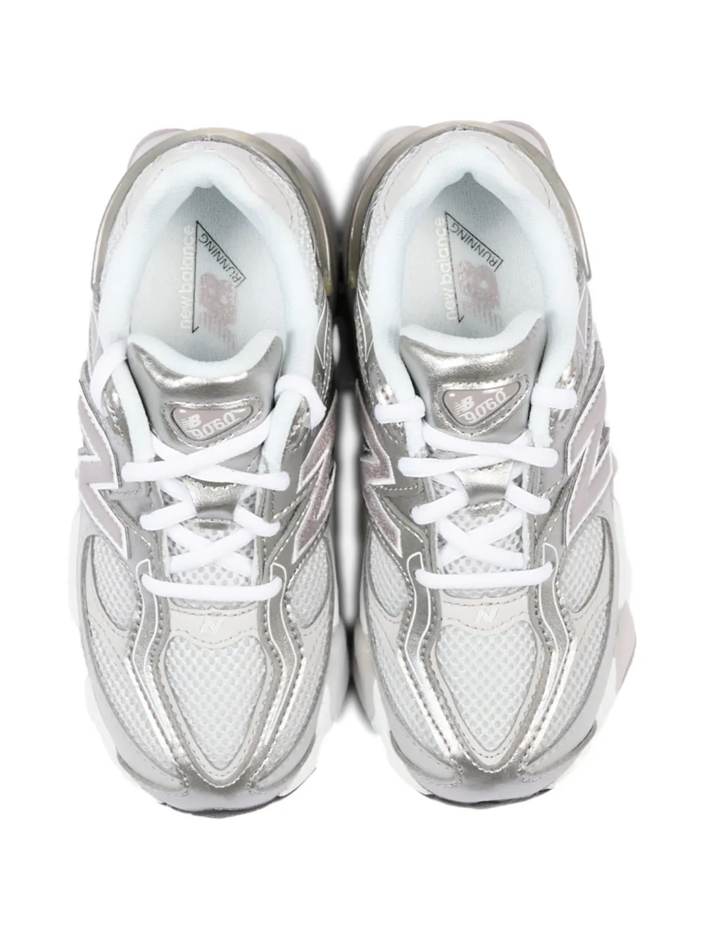 New Balance Kids 9060 mesh panelled sneakers Zilver