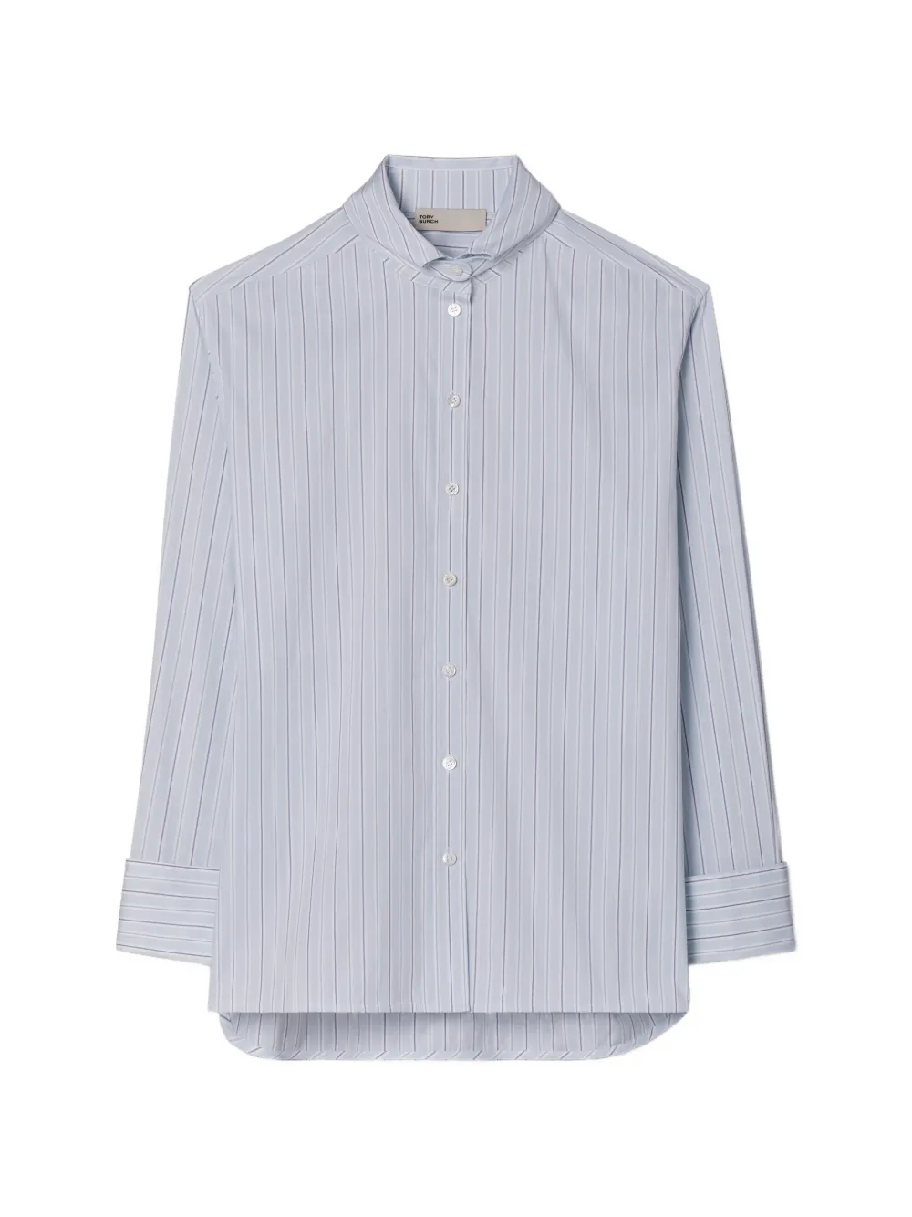 Tory Burch striped cotton shirt - Blu