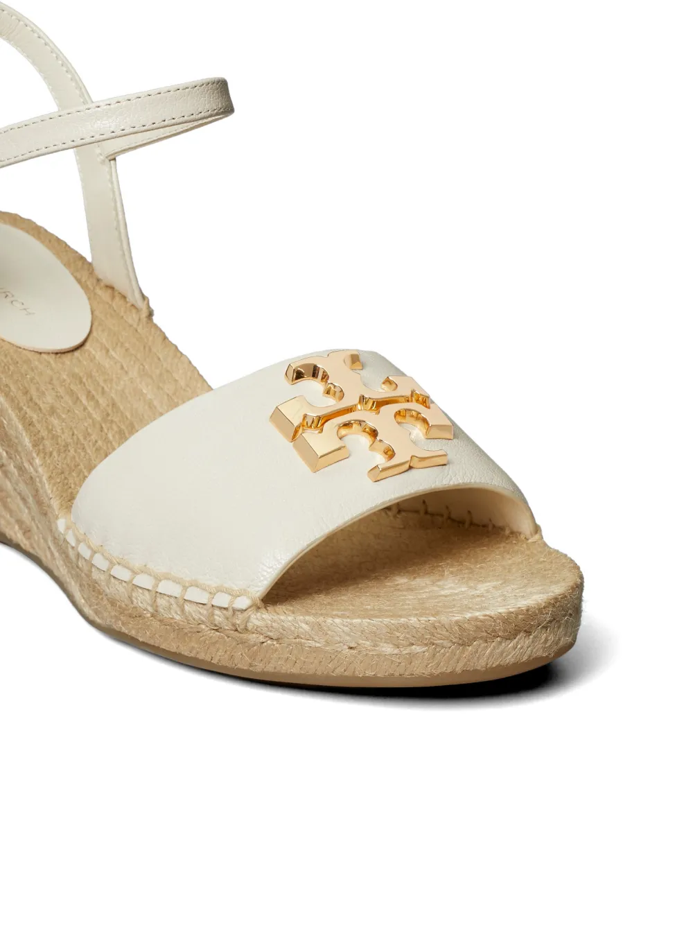 Tory Burch Eleanor espadrilles met sleehak Beige