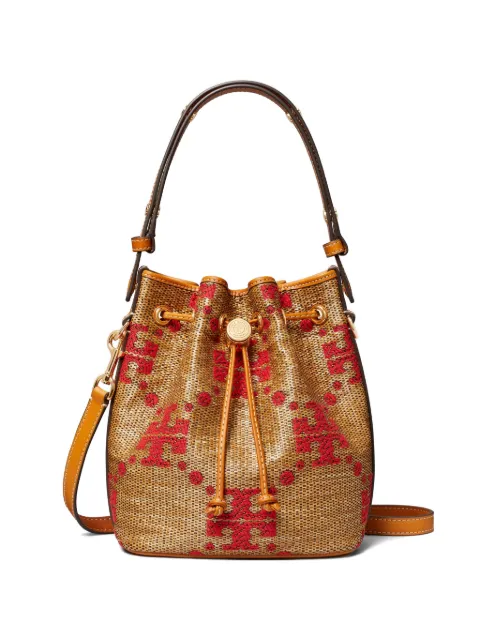 Tory Burch T-Monogram woven bucket bag