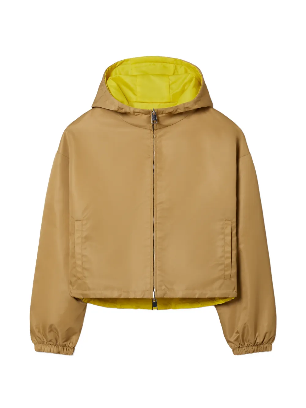 Tory Burch Giacca reversibile crop in nylon - Verde
