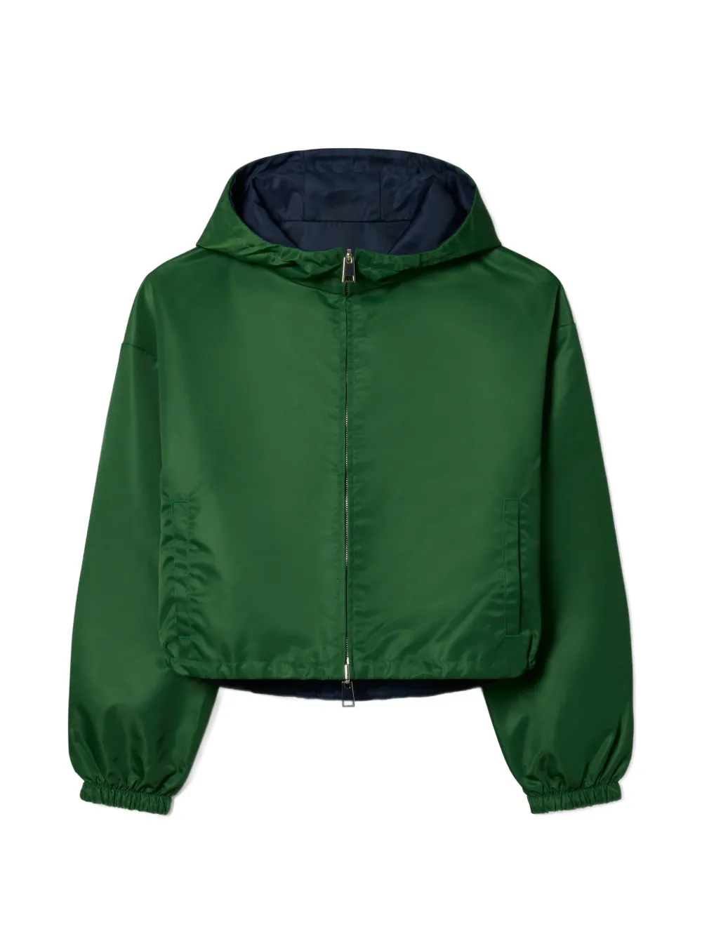 Tory Burch Giacca reversibile crop in nylon - Verde