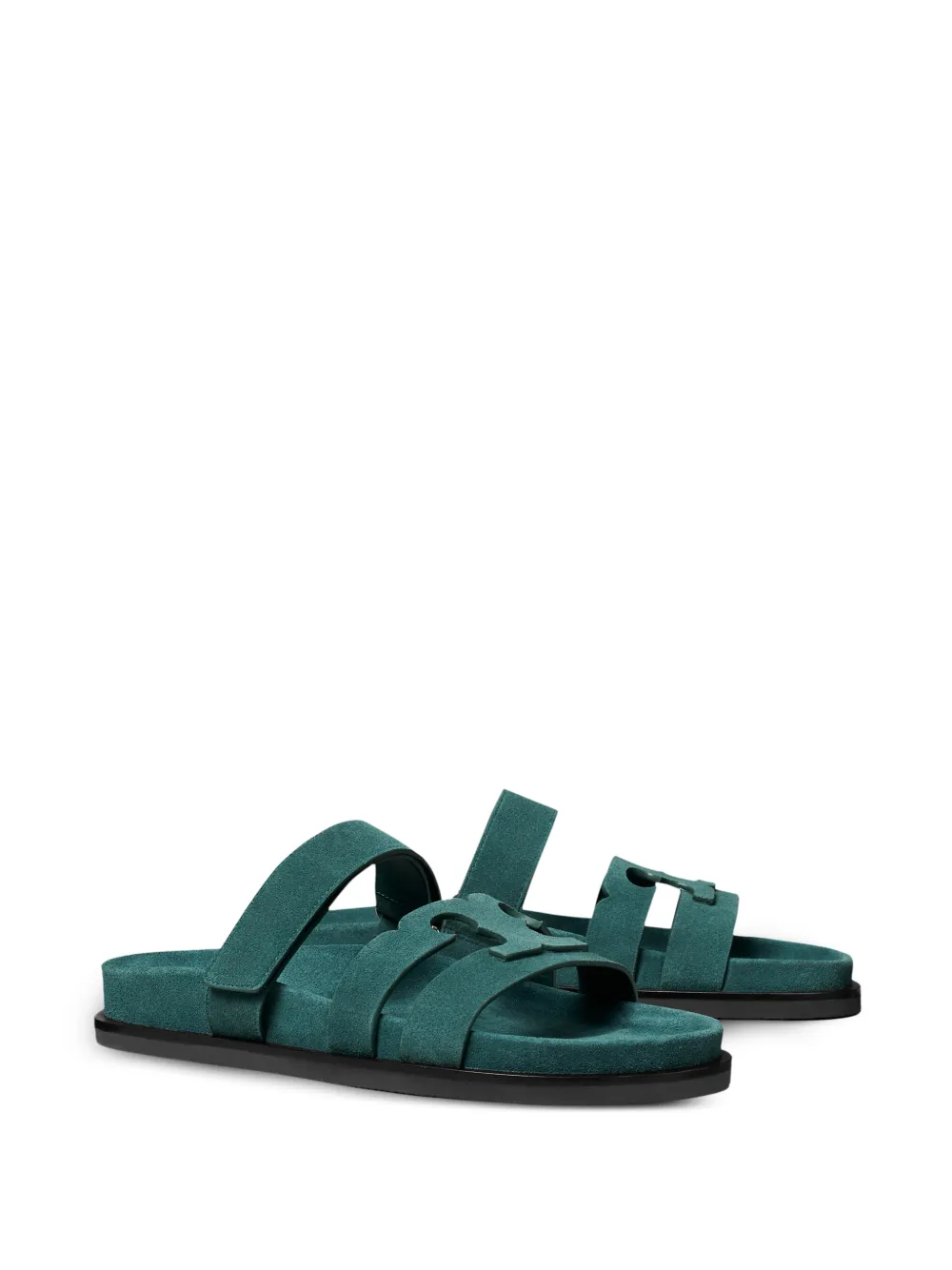 Tory Burch Ines suède sandalen Groen