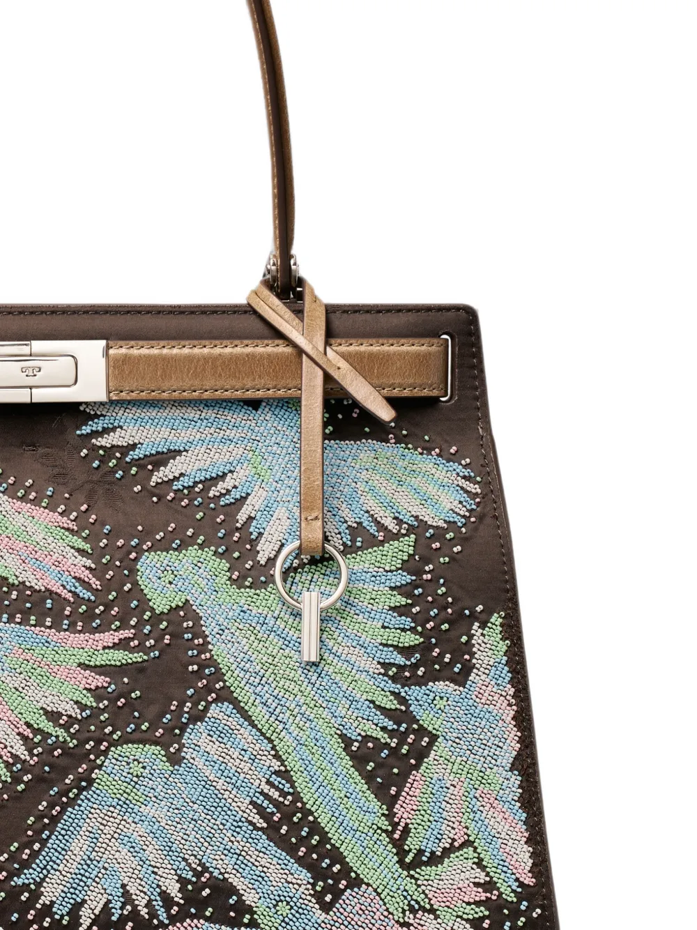 Tory Burch Lee Radziwill klassieke tas met kralen Bruin