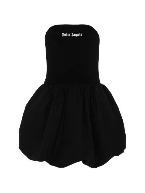 Palm Angels Kids logo-print balloon dress