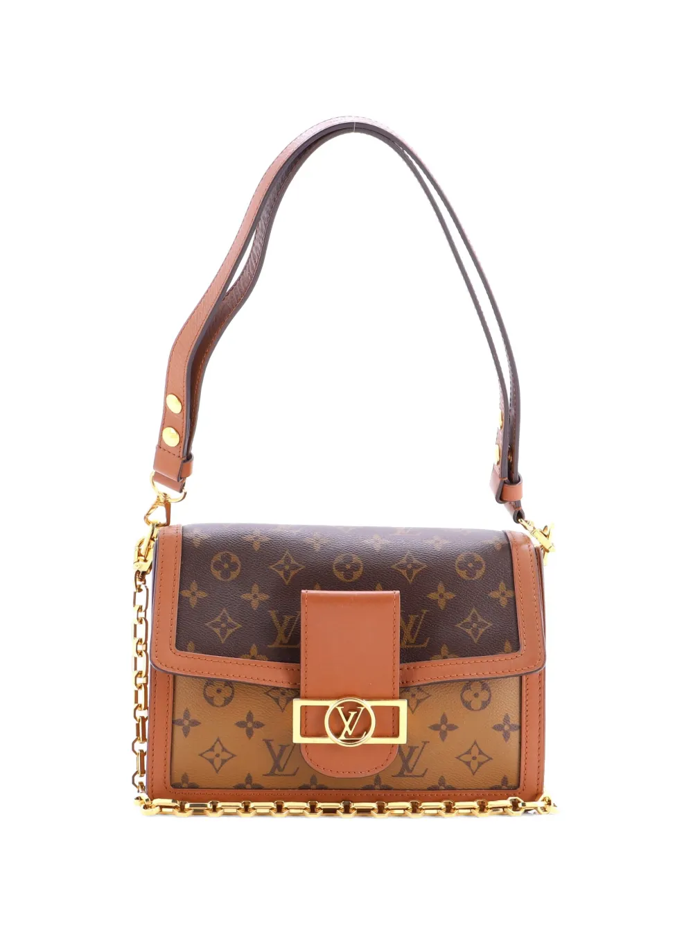 Louis Vuitton Pre-Owned Dauphine Reverse Monogram Canvas MM shoulder bag - Brown