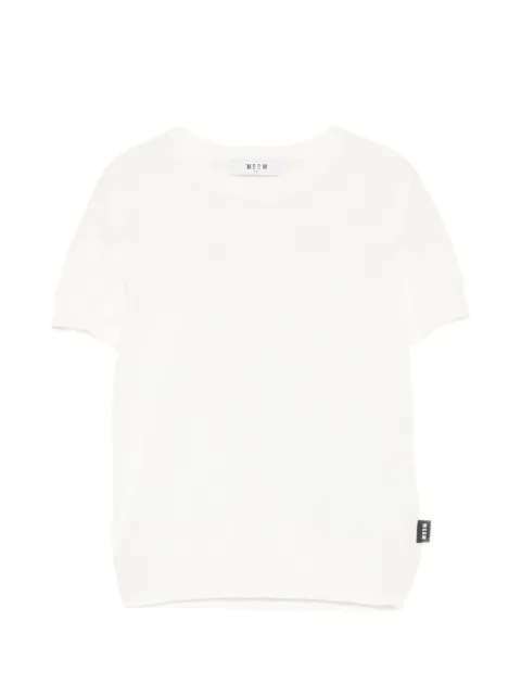 MSGM Kids logo-tag T-shirt