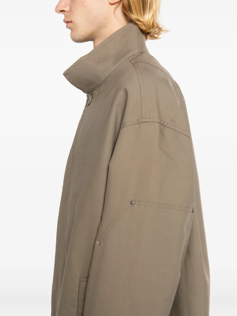 TEAM WANG design Reset trenchcoat Bruin