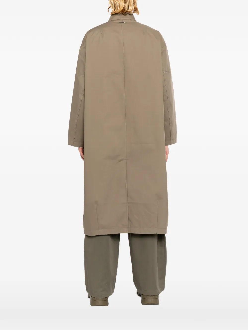 TEAM WANG design Reset trenchcoat Bruin