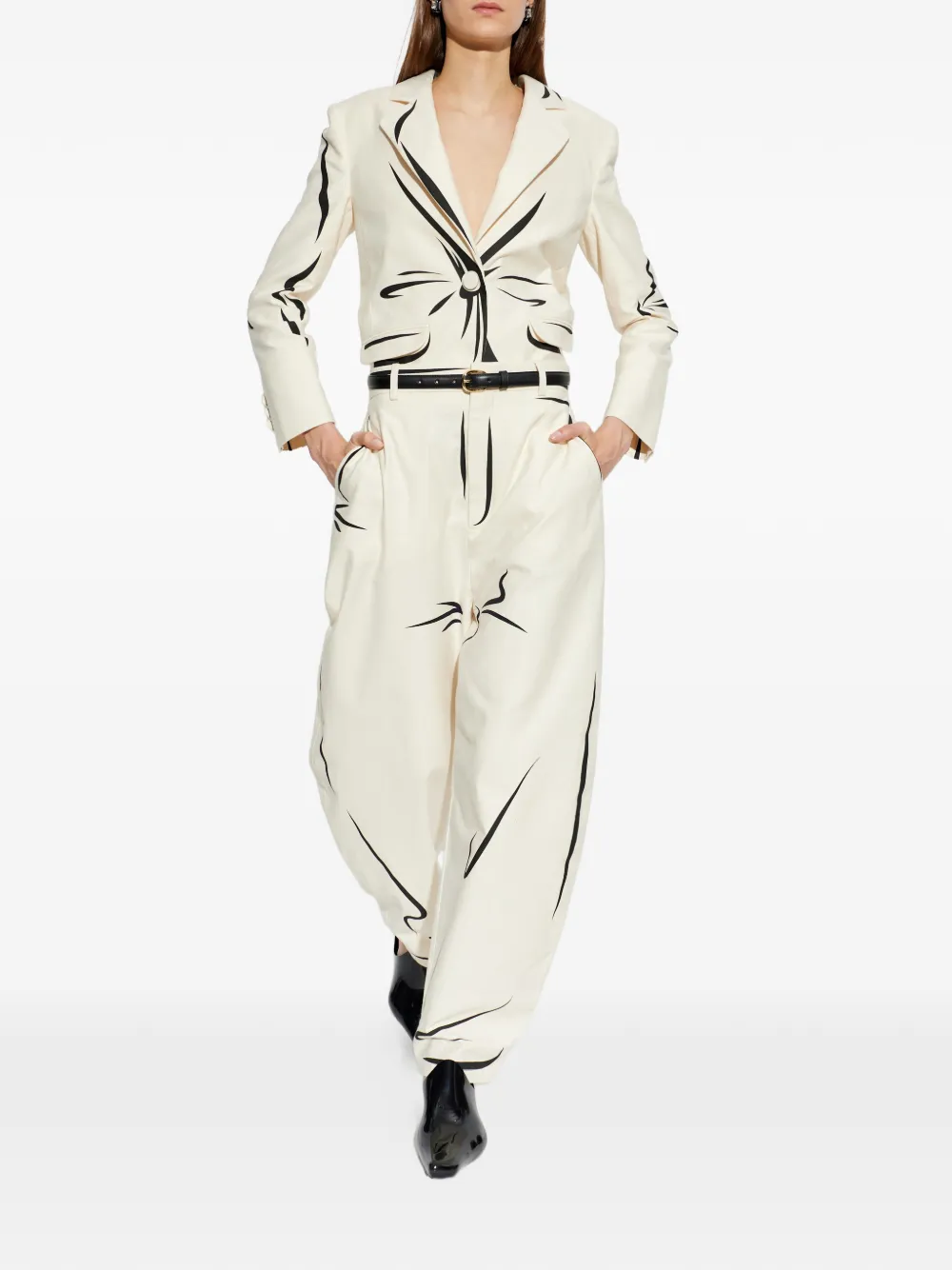 Moschino Jack met print Beige