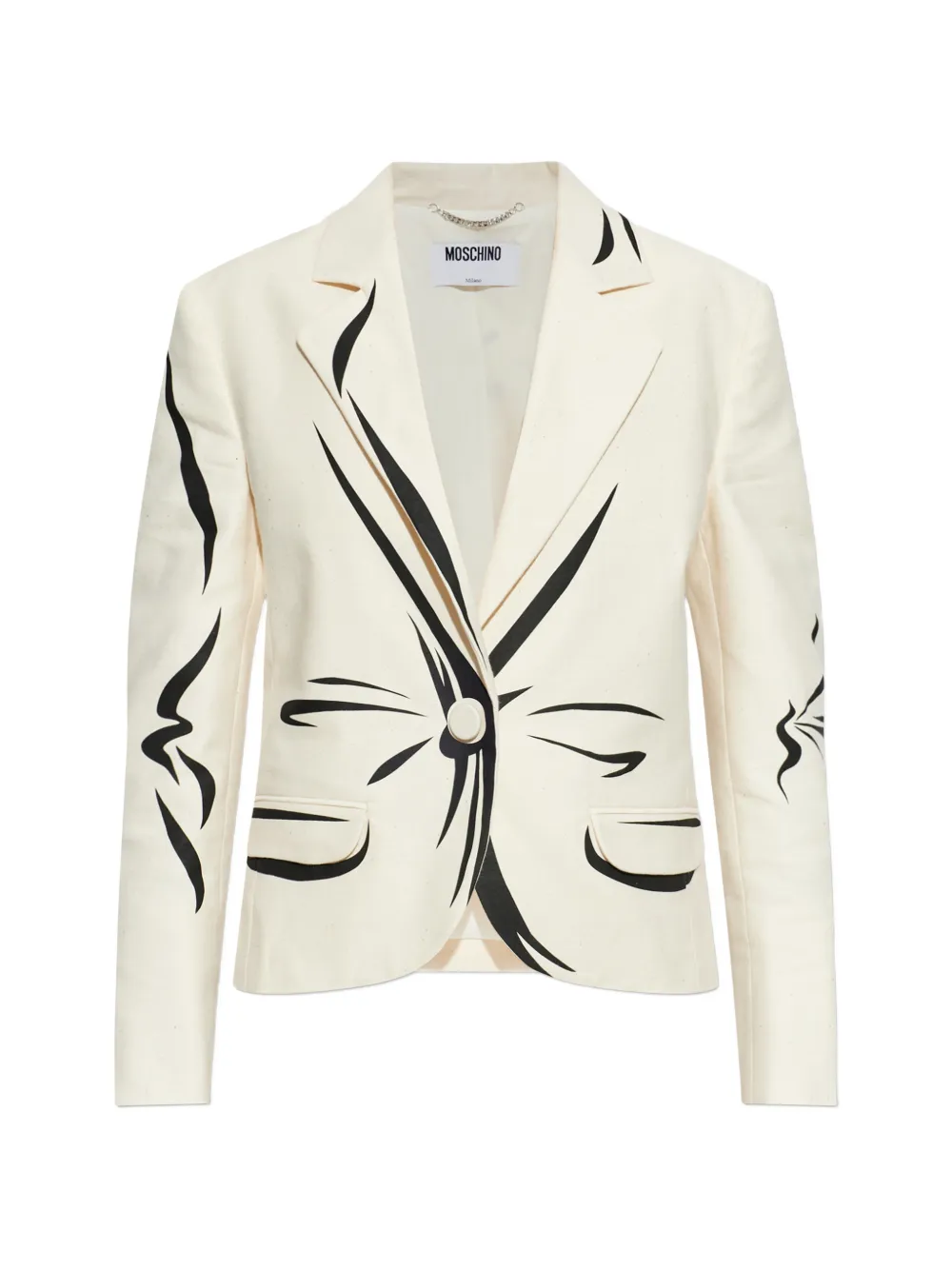 Moschino printed jacket - Nude