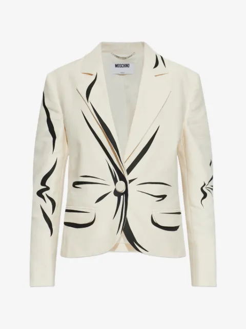 Moschino chamarra estampada