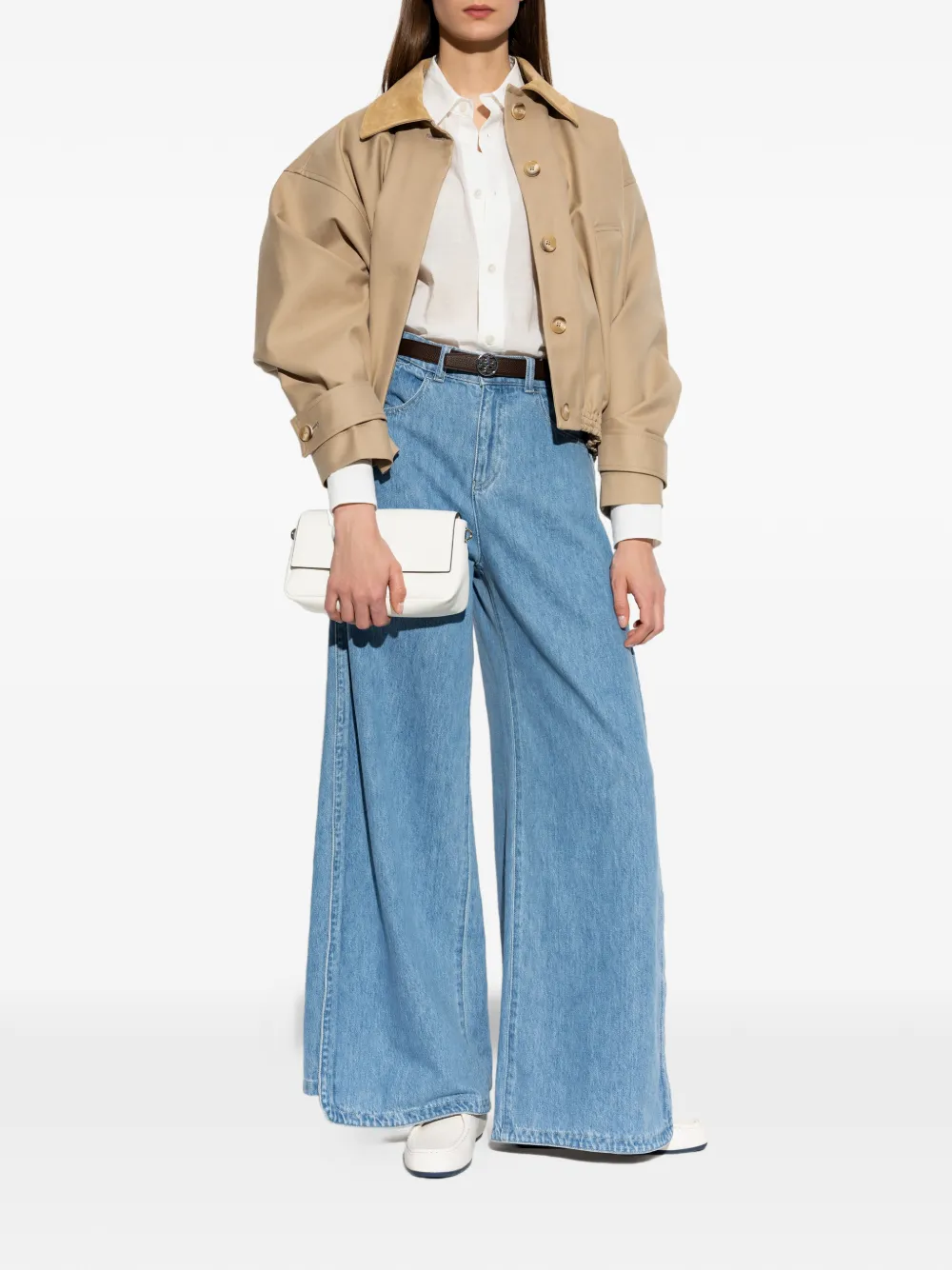 Emporio Armani Jeans met wijde pijpen Blauw