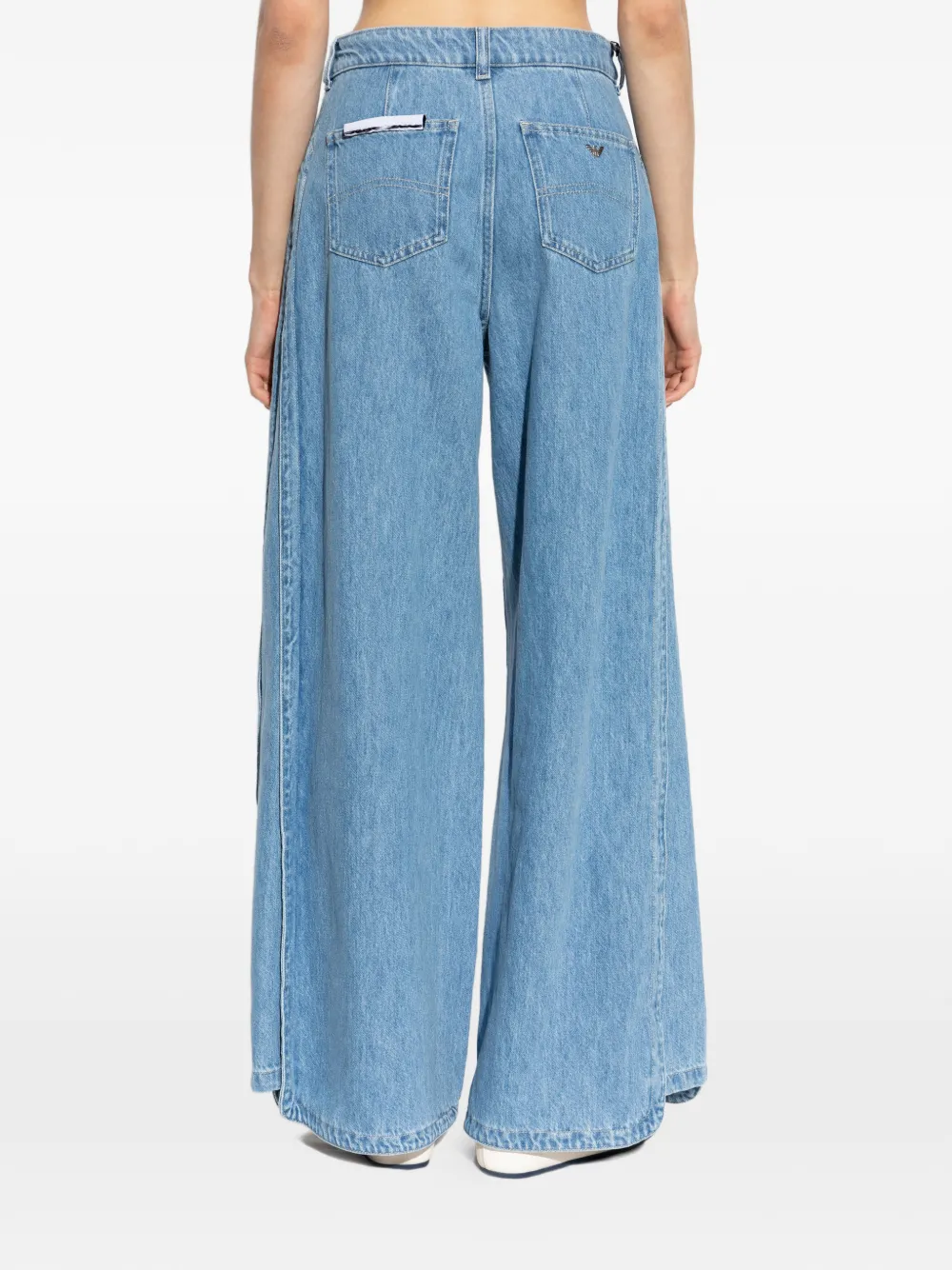Emporio Armani Jeans met wijde pijpen Blauw