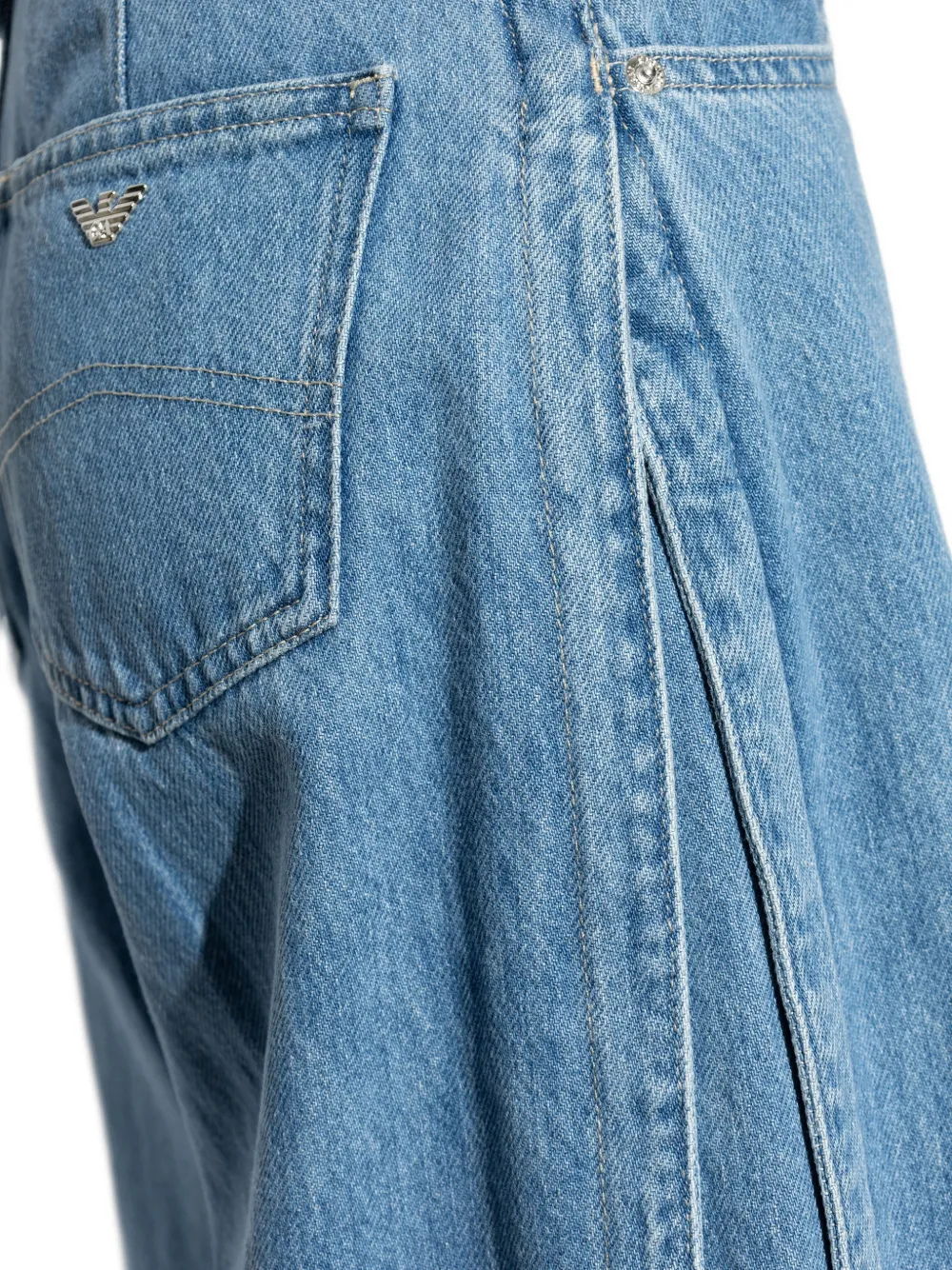 Emporio Armani Jeans met wijde pijpen Blauw