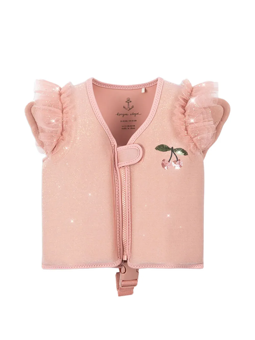 Konges Sløjd Piper butterfly-appliqué glitter swim vest - Rosa