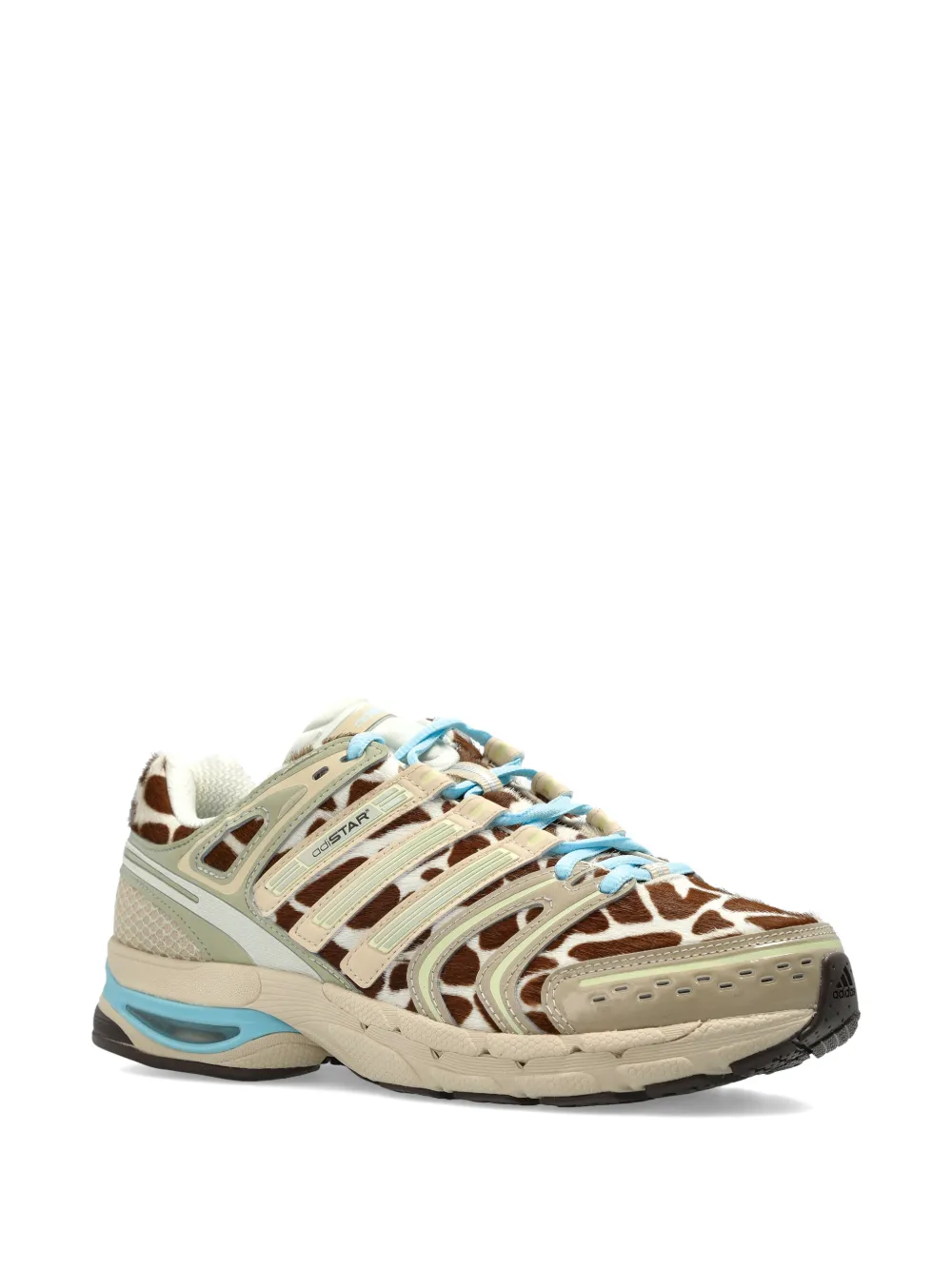 adidas Adistar Control 5 giraffe-print sneakers Beige