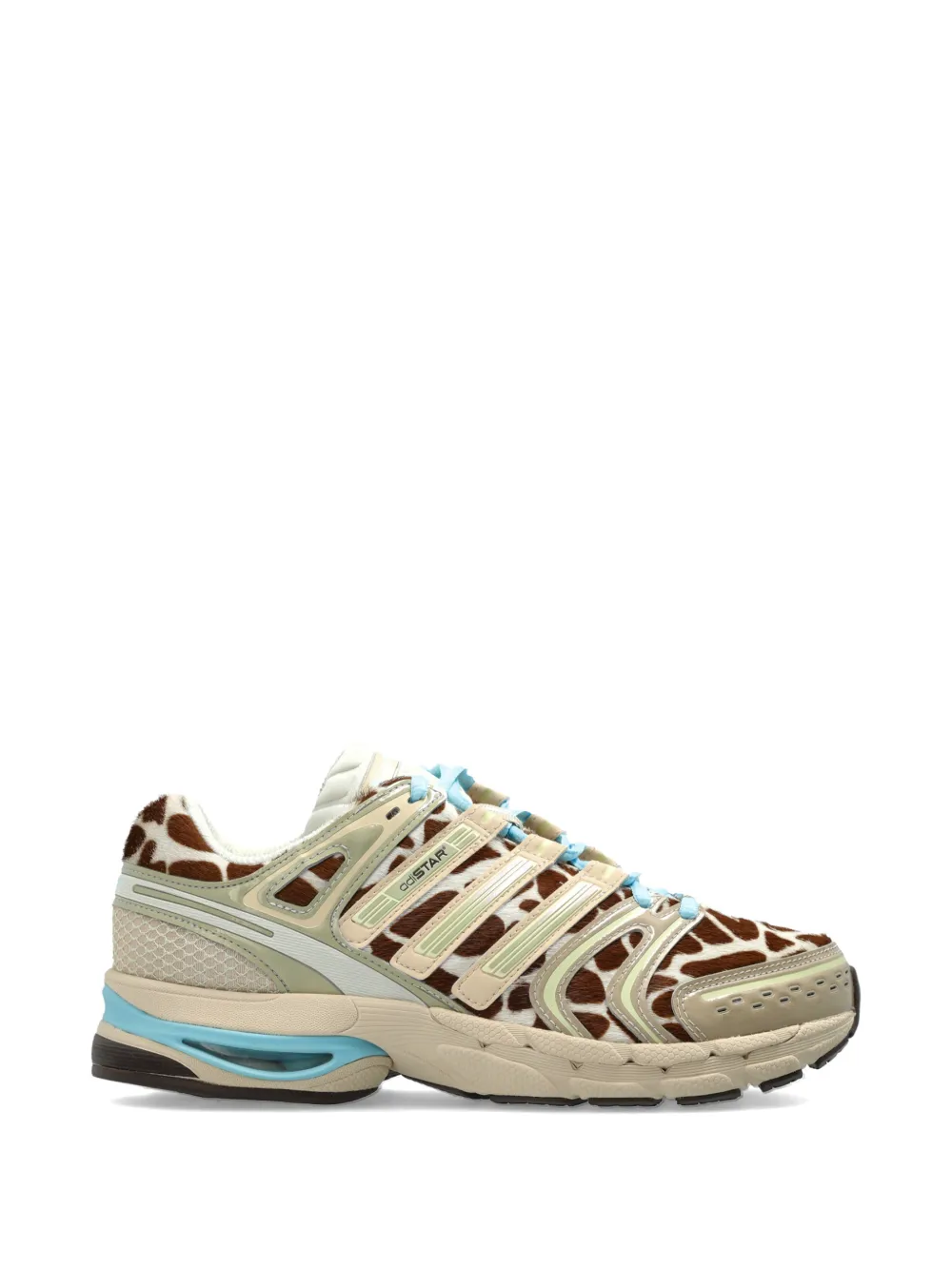 Adidas Adistar Control 5 giraffe-print sneakers Beige