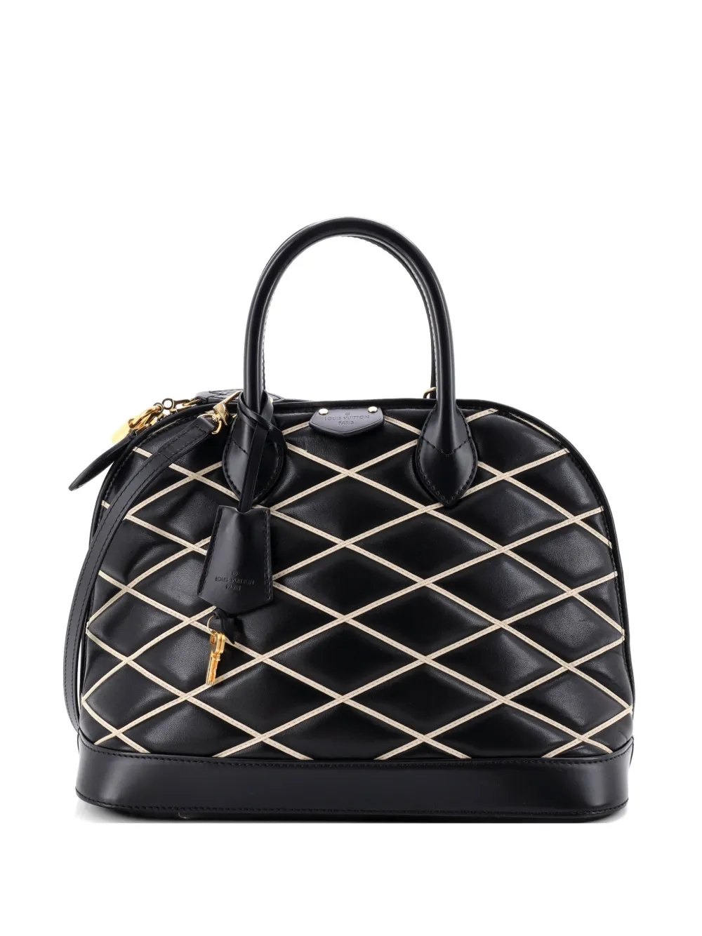 Louis Vuitton Pre-Owned Alma Handbag Malletage Leather PM tote bag - Black