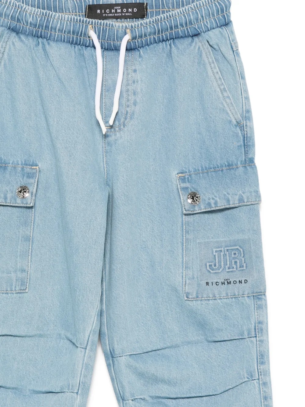 John Richmond Junior Trainingsbroek met geborduurd logo Blauw