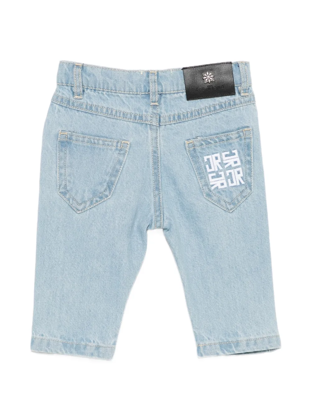 John Richmond Junior Jeans met geborduurd logo Blauw