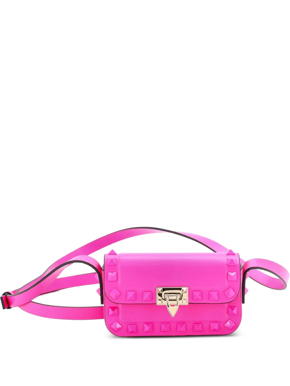 Valentino Garavani Pre-Owned Rockstud23 Leather Micro shoulder bag - Rosa