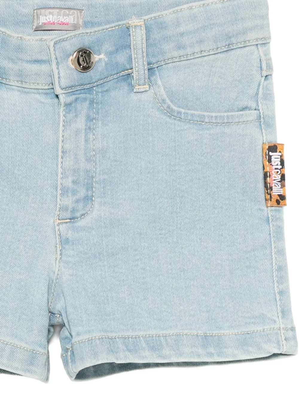 Just Cavalli Kids Shorts met logo Blauw