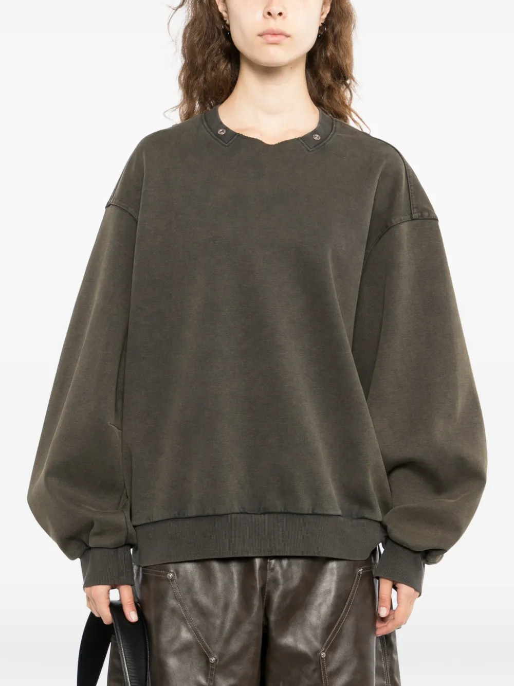 TEAM WANG design Reset sweater Groen