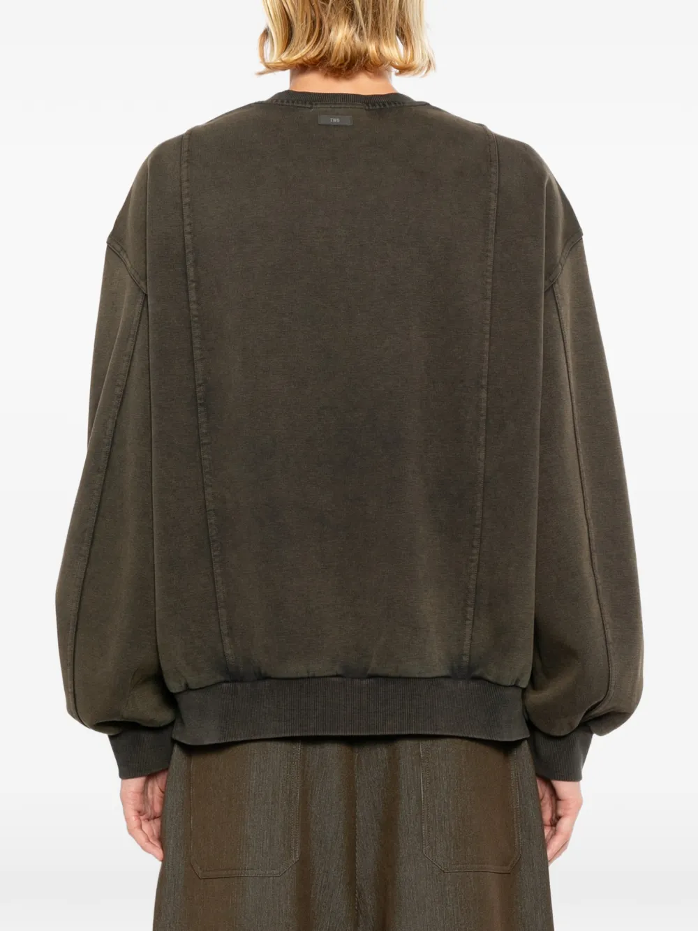 TEAM WANG design Reset sweater Groen