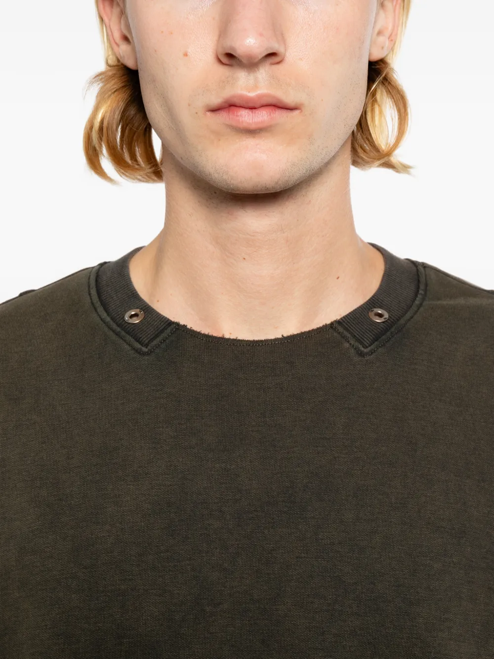 TEAM WANG design Reset sweater Groen