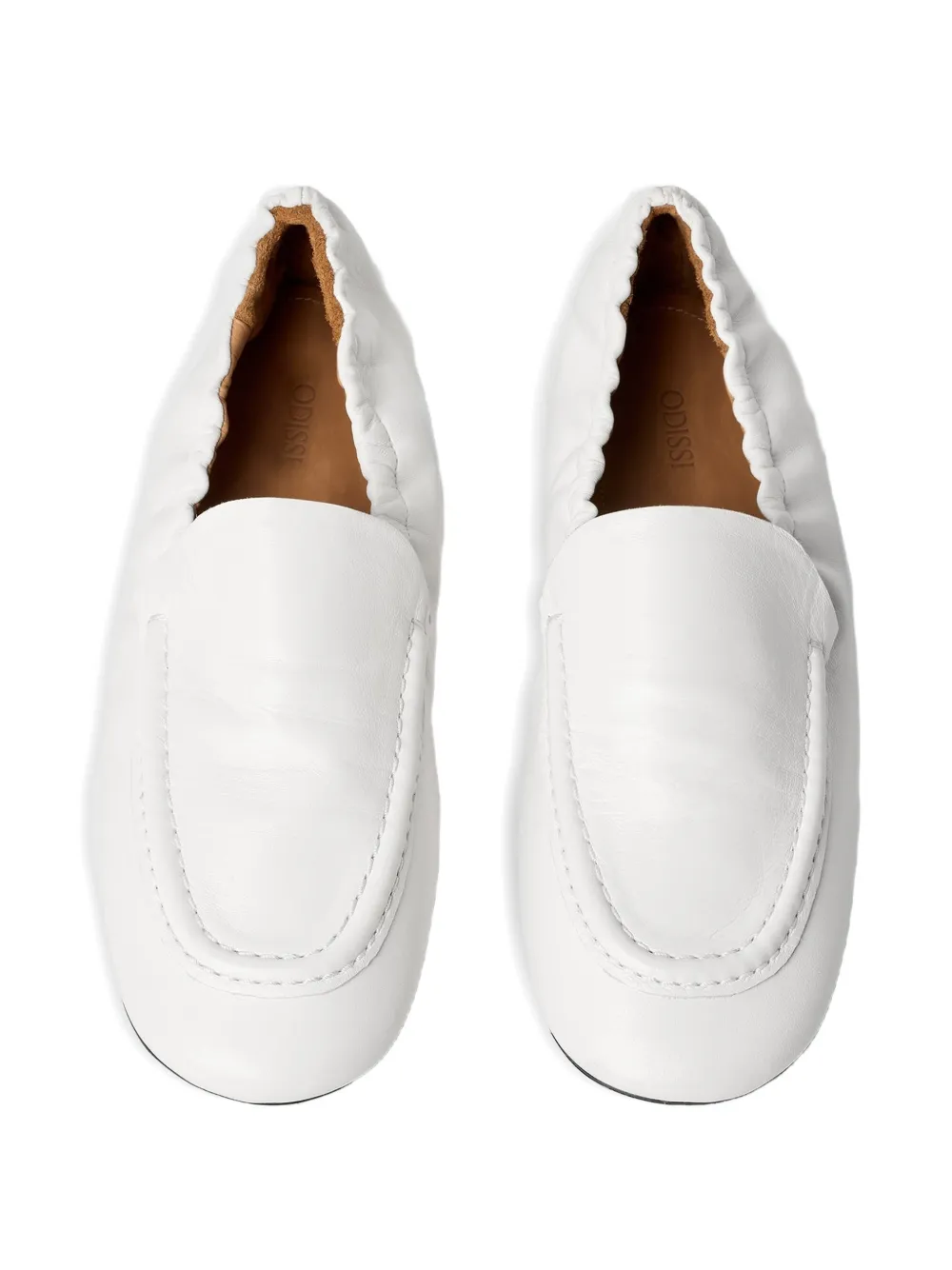 ODISSI Juno leren loafers Wit