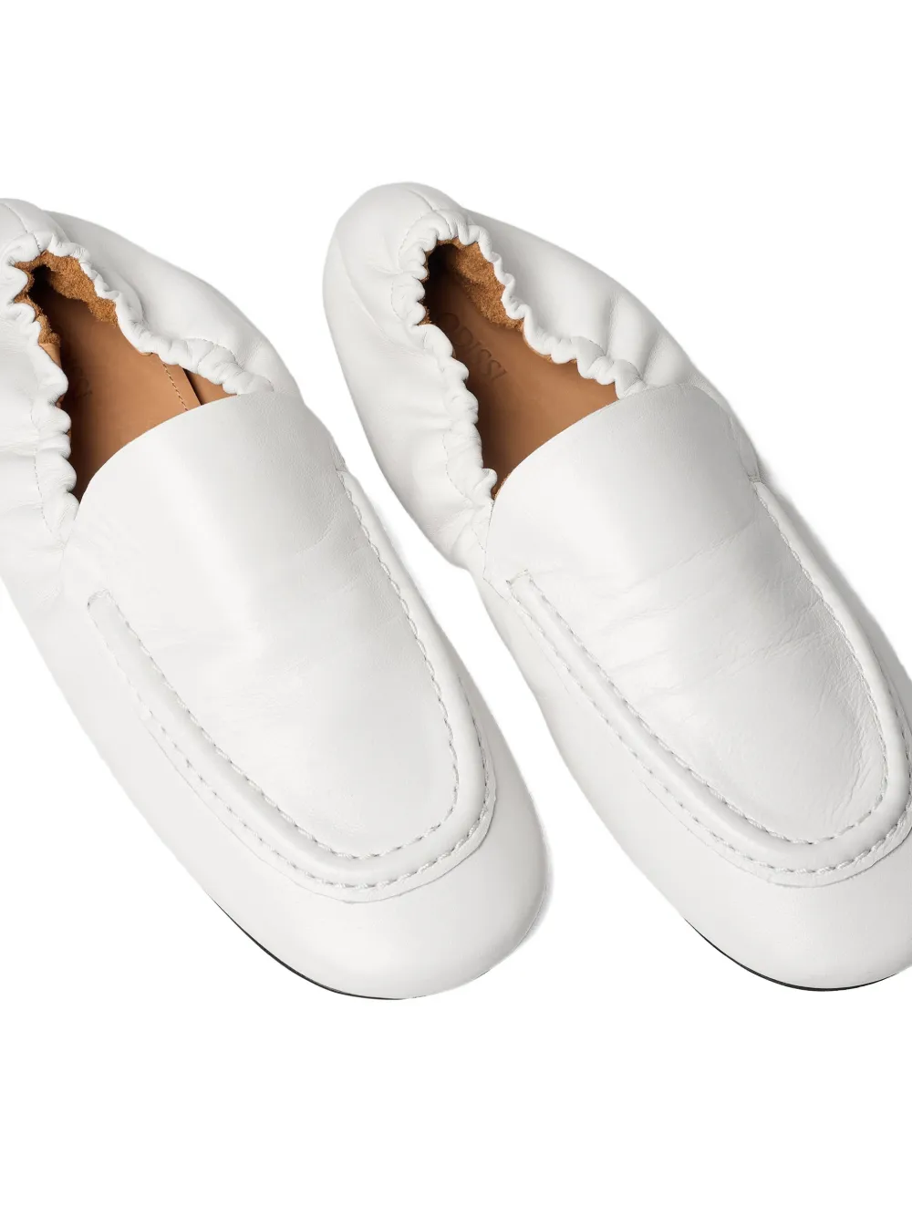 ODISSI Juno leren loafers Wit