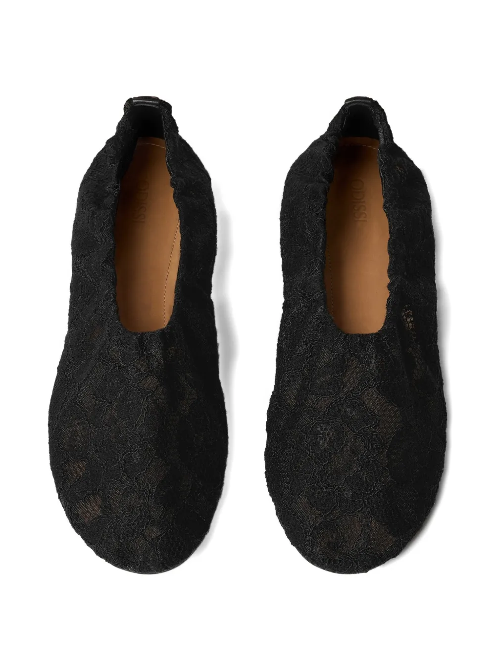 ODISSI Aicha lace ballet flats Wit