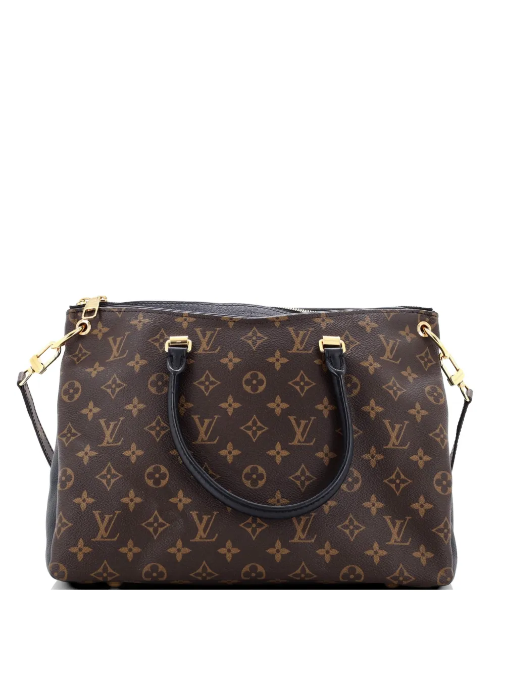 Louis Vuitton Pre-Owned Pallas Tote Monogram Canvas with Leather shoulder bag - Marrone