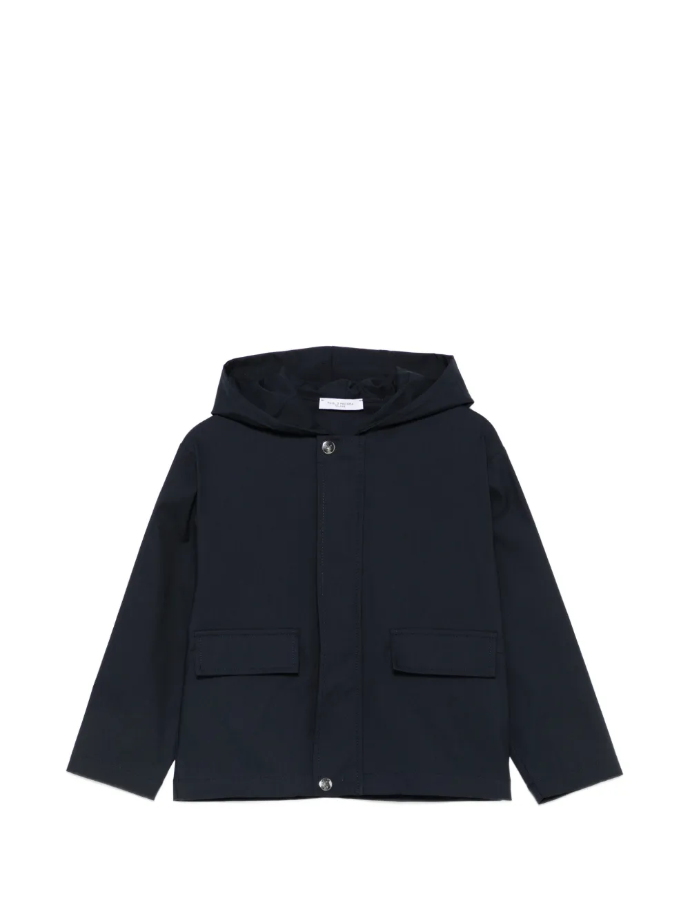 Paolo Pecora Kids' Hooded Flap-pocket Jacket In Blue