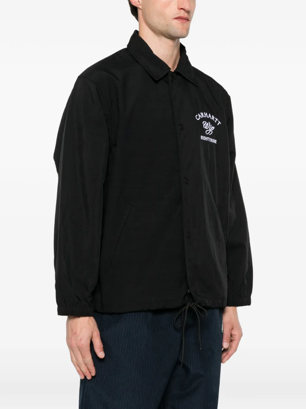 Carhartt WIP Jack met logoprint Zwart