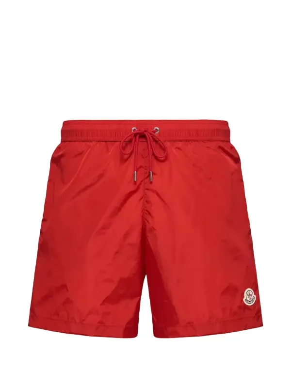 Moncler ドローストリング トランクス水着 | レッド | FARFETCH JP