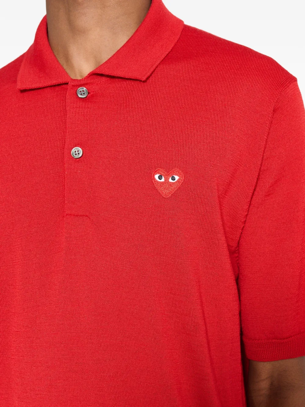 Comme Des Garçons Play T-shirt met hart-logo Rood