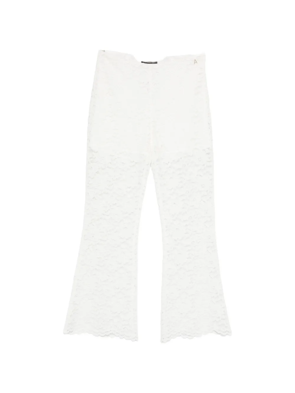 TWINSET flower-lace trousers - Weiß