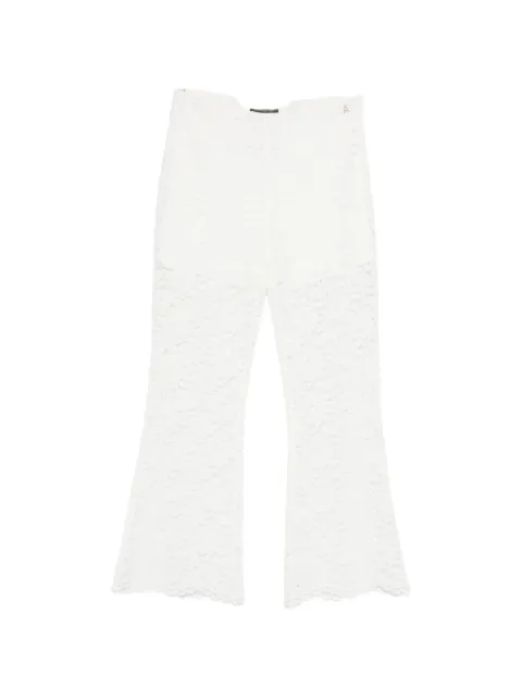TWINSET flower-lace trousers