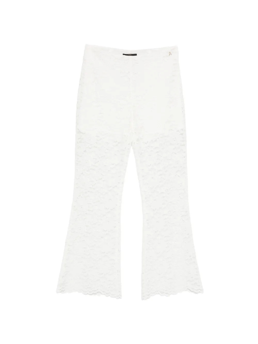 TWINSET flower-lace trousers - Bianco