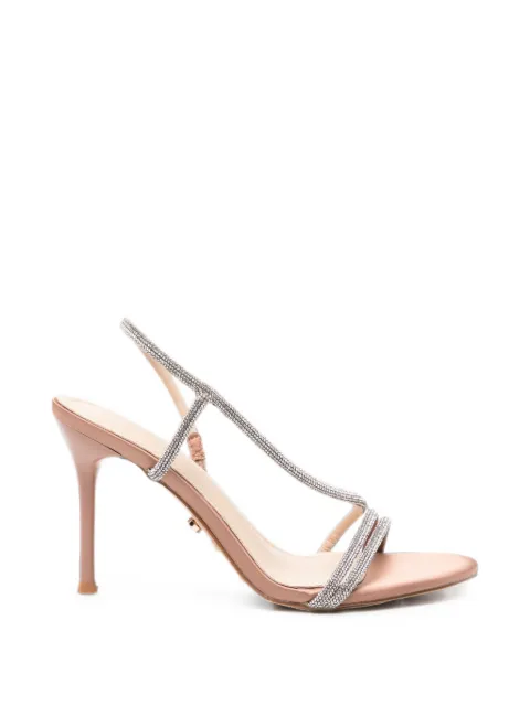 TWENTY FOURHAITCH Flamenco crystal-embellished slingback sandals