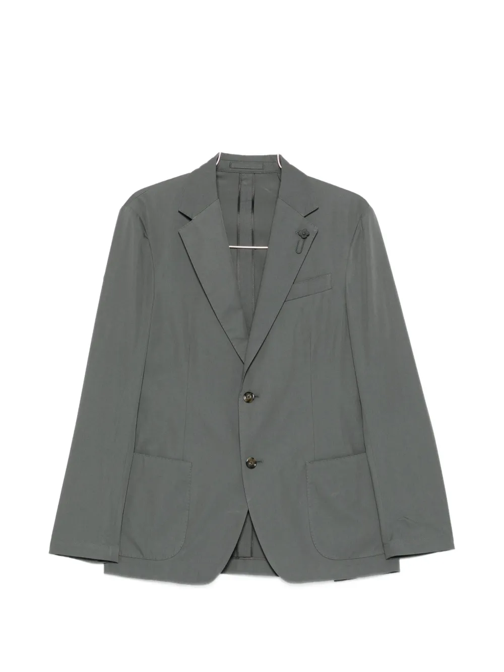 Lardini notch-lapel single-breasted blazer - Grigio