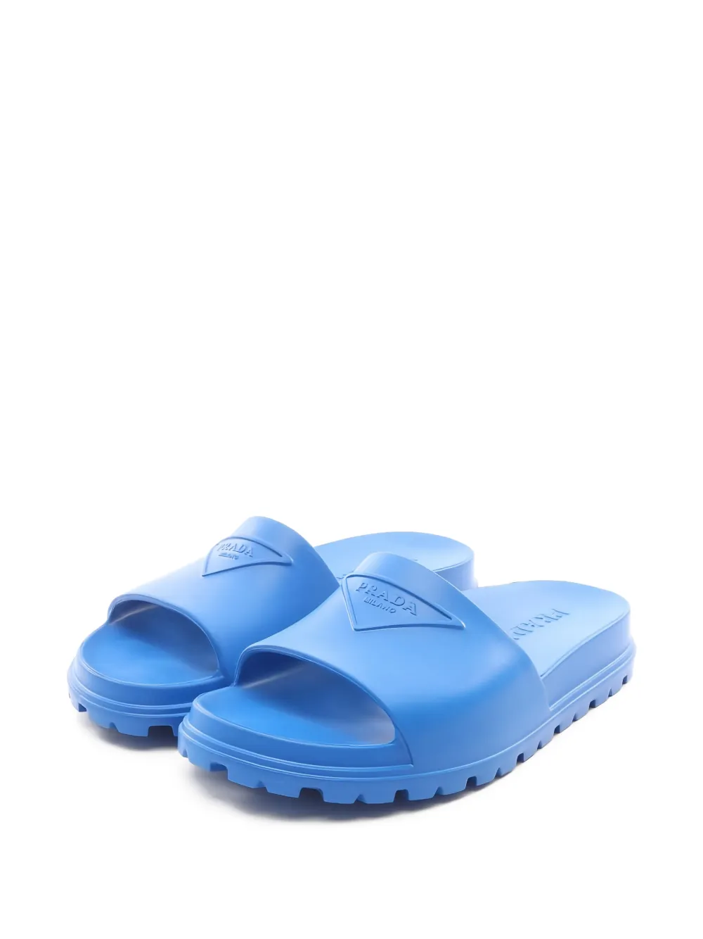Prada Pre-Owned 2010s logo slides - Blu