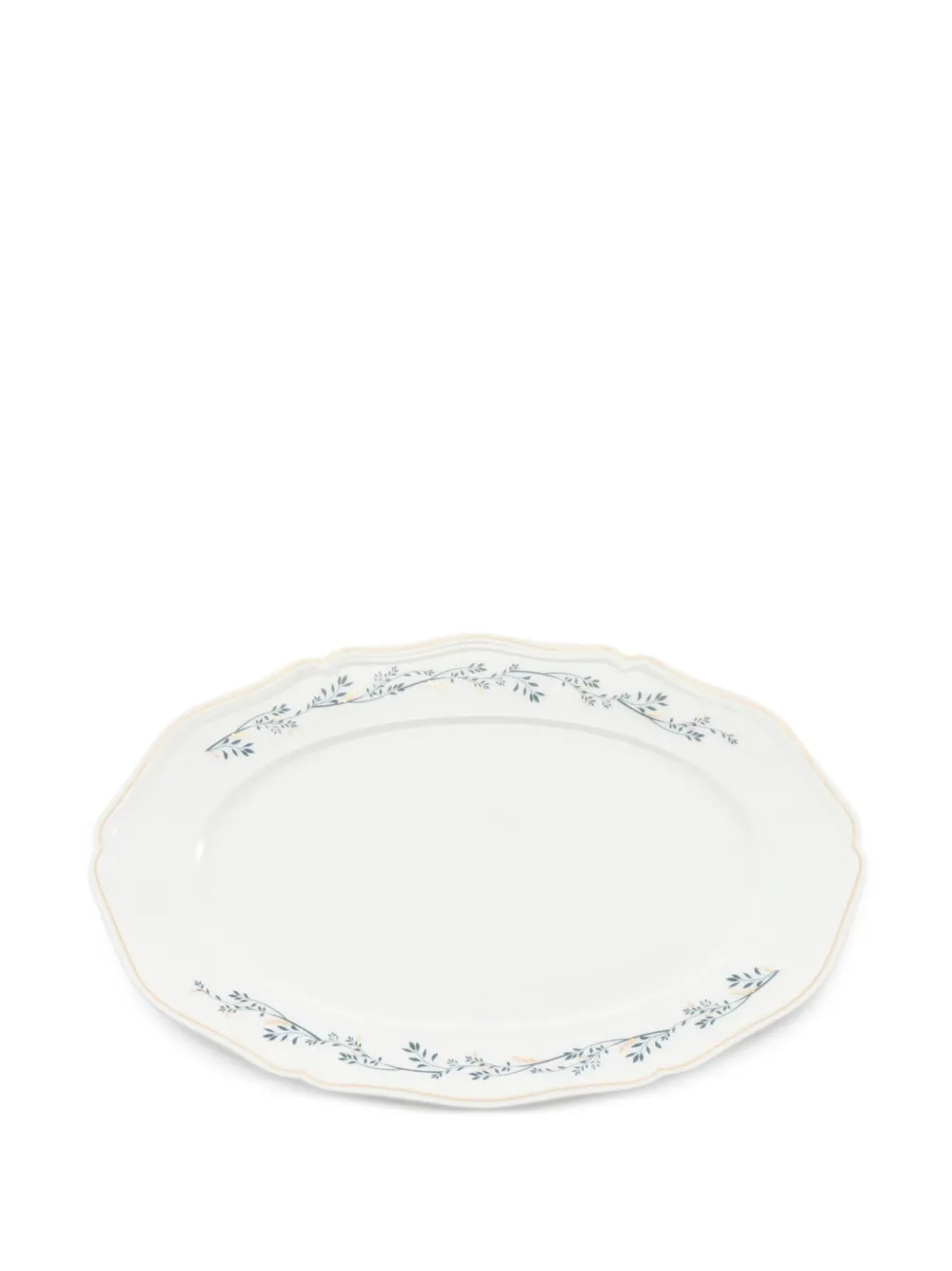 Van Cleef & Arpels Pre-Owned x Raynaud 2010s floral-print scalloped-edge serving dish - Weiß